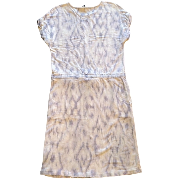 Hilary Radley, Off-White with Lavender Detail Dress, Size Small - Picture 2 of 6